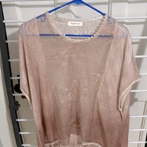 Blush colored Simply Couture. Loose fitting sheet tops.